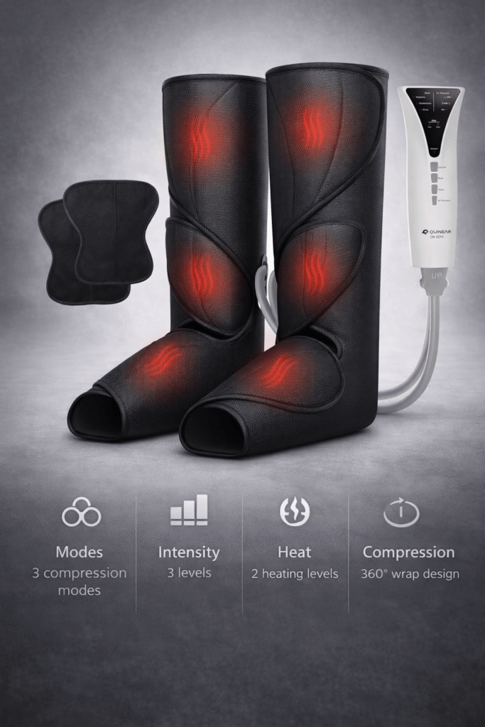 QUINEAR Leg Massager with Heat and Air Compression
